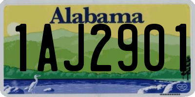 AL license plate 1AJ2901