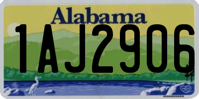 AL license plate 1AJ2906