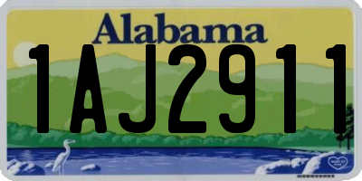 AL license plate 1AJ2911