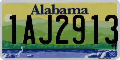 AL license plate 1AJ2913