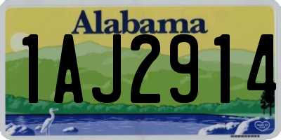 AL license plate 1AJ2914