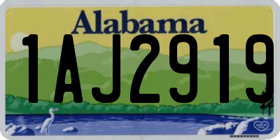 AL license plate 1AJ2919