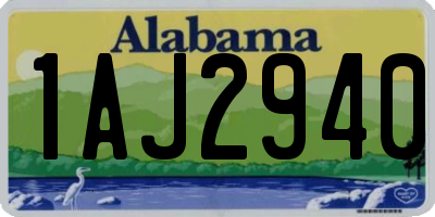 AL license plate 1AJ2940