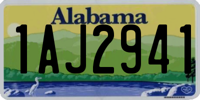 AL license plate 1AJ2941