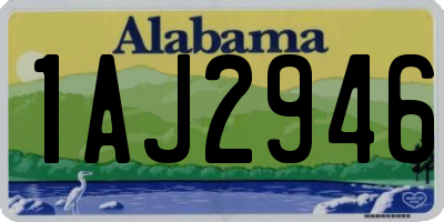 AL license plate 1AJ2946