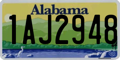 AL license plate 1AJ2948