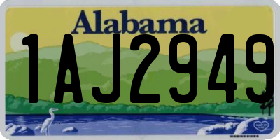 AL license plate 1AJ2949