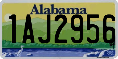 AL license plate 1AJ2956