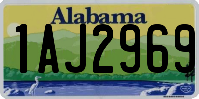 AL license plate 1AJ2969