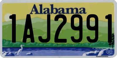 AL license plate 1AJ2991