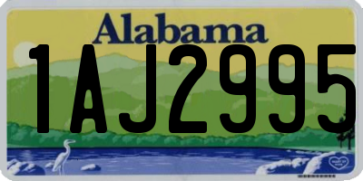 AL license plate 1AJ2995