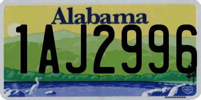AL license plate 1AJ2996