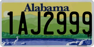 AL license plate 1AJ2999
