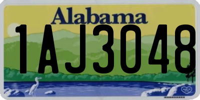 AL license plate 1AJ3048