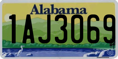 AL license plate 1AJ3069