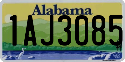 AL license plate 1AJ3085