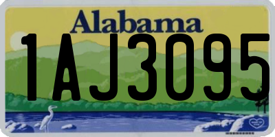 AL license plate 1AJ3095