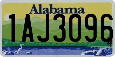 AL license plate 1AJ3096