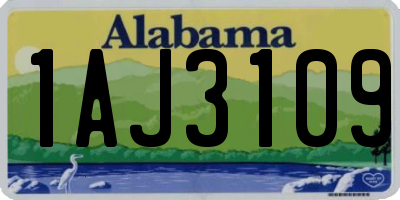 AL license plate 1AJ3109