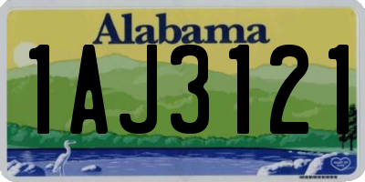 AL license plate 1AJ3121
