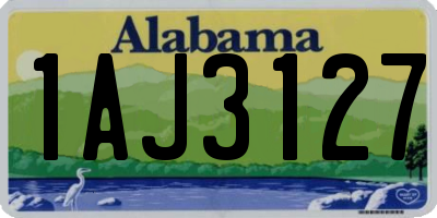 AL license plate 1AJ3127