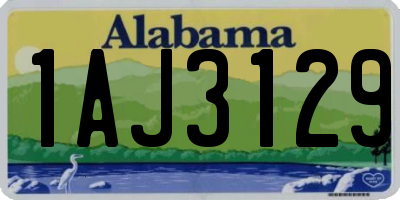 AL license plate 1AJ3129
