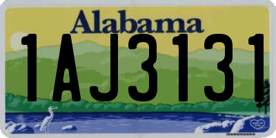 AL license plate 1AJ3131