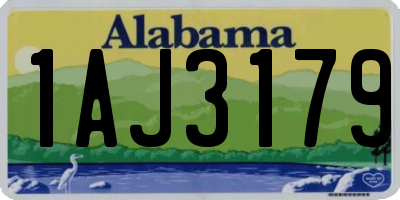 AL license plate 1AJ3179