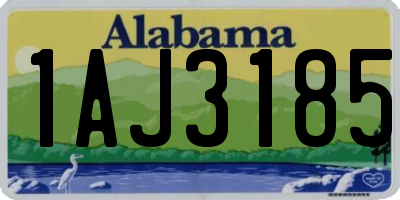 AL license plate 1AJ3185