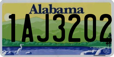 AL license plate 1AJ3202