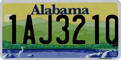 AL license plate 1AJ3210