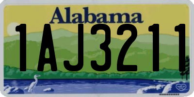 AL license plate 1AJ3211
