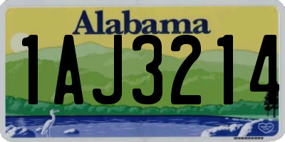 AL license plate 1AJ3214