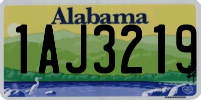 AL license plate 1AJ3219