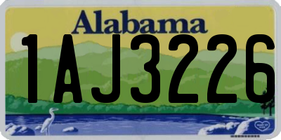 AL license plate 1AJ3226