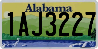 AL license plate 1AJ3227