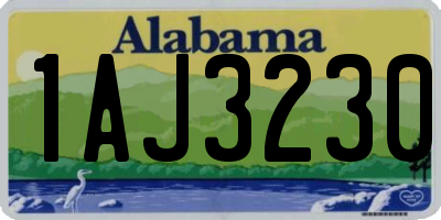 AL license plate 1AJ3230