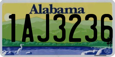 AL license plate 1AJ3236