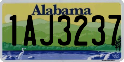 AL license plate 1AJ3237