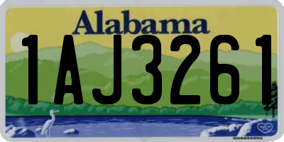 AL license plate 1AJ3261