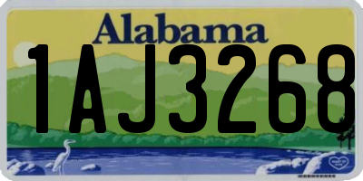 AL license plate 1AJ3268