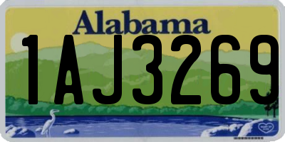 AL license plate 1AJ3269