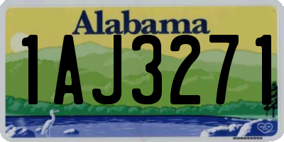 AL license plate 1AJ3271