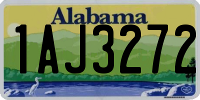 AL license plate 1AJ3272