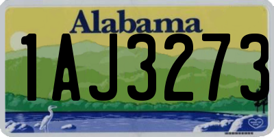 AL license plate 1AJ3273