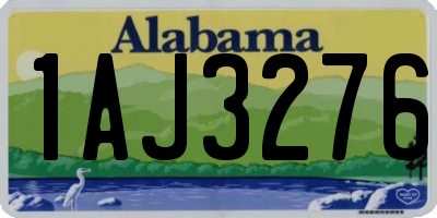 AL license plate 1AJ3276
