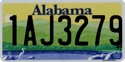 AL license plate 1AJ3279
