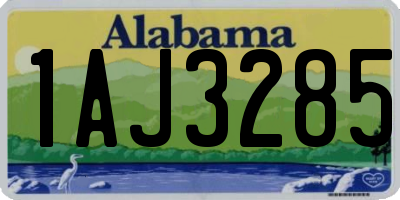 AL license plate 1AJ3285