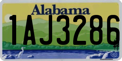 AL license plate 1AJ3286