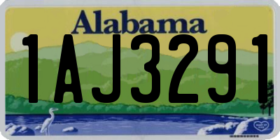 AL license plate 1AJ3291